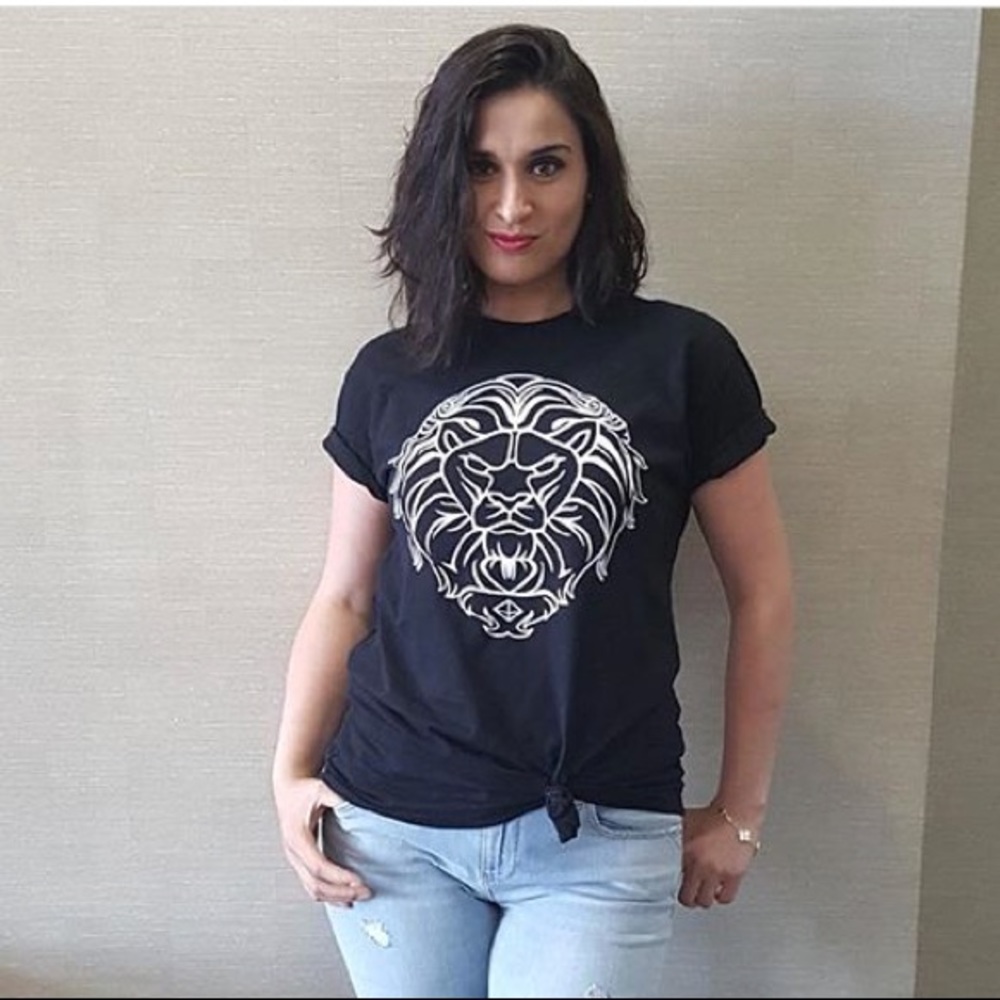 Lion head logo T-shirt